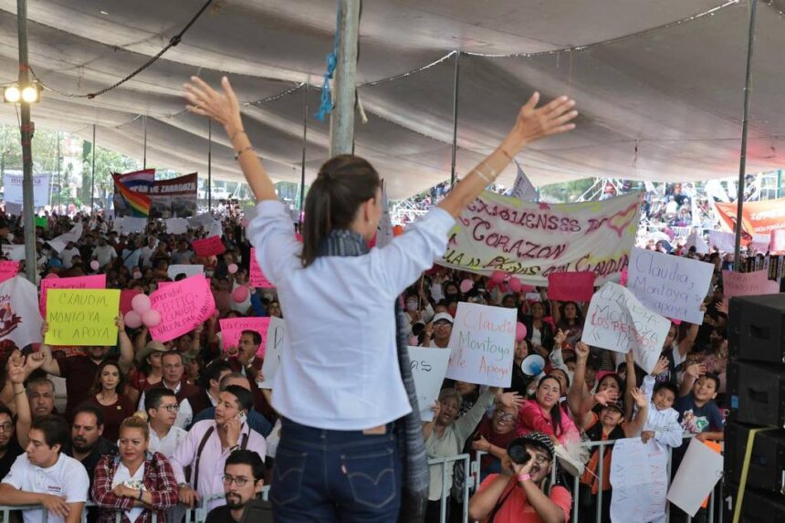 Sheinbaum en Naucalpan, Edomex.