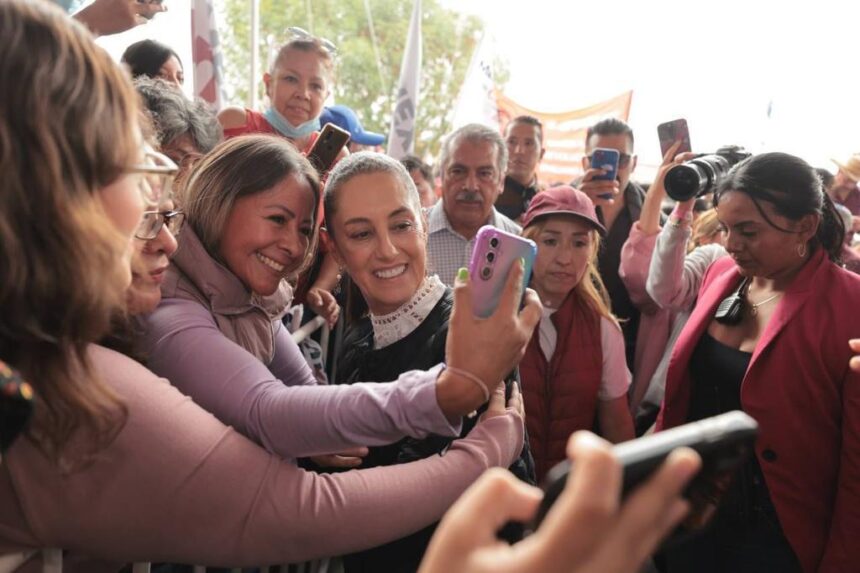 Sheinbaum en Texcoco, Estado de México