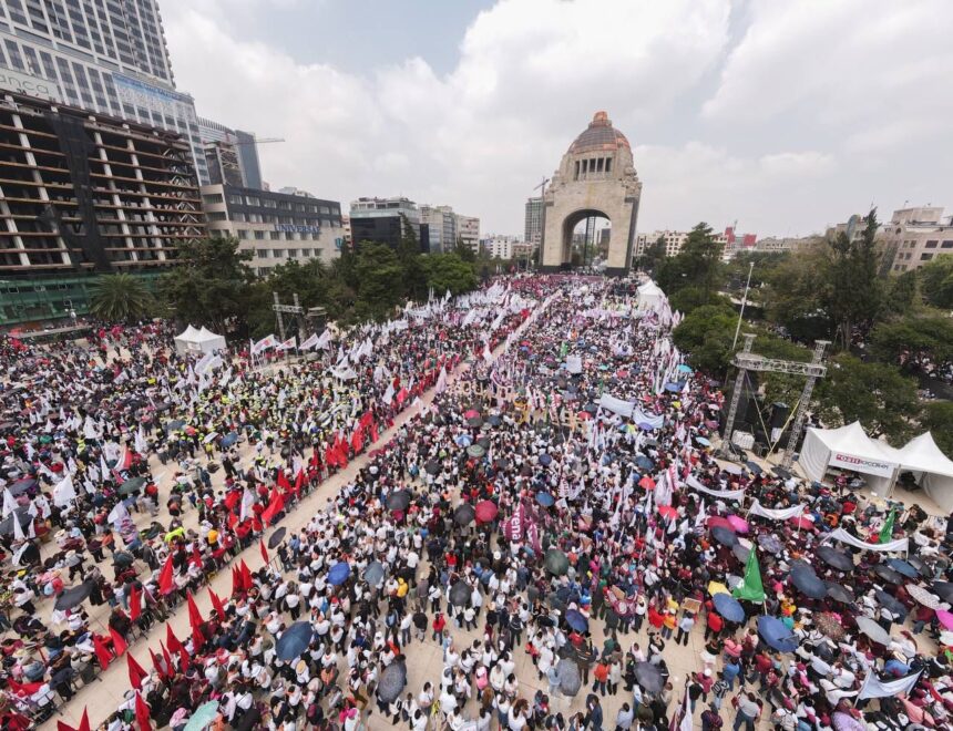 Sheinbaum en Monumento a la Revolución