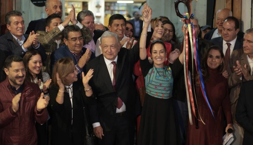 Sheinbaum recibió bastón de mando