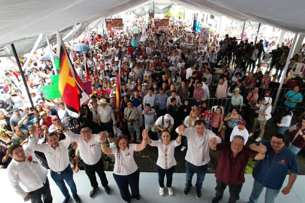 Sheinbaum en Los Tuxtlas, Veracruz