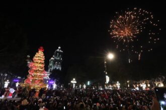 Encendido del Árbol en Puebla capital
