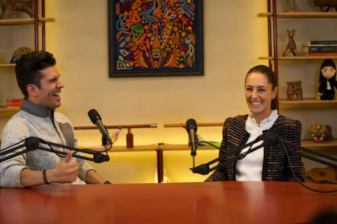 Claudia Sheinbaum entrevista a Poncho Gutiérrez