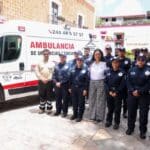Ariadna Ayala entrega ambulancia