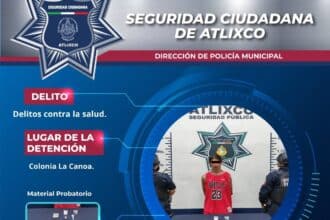Atlixco detención delitos contra la salud
