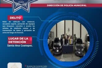 SSC Atlixco robo tractocamión