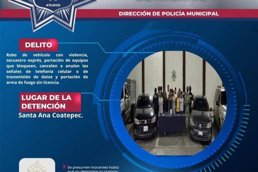 SSC Atlixco robo tractocamión