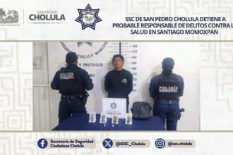 Detenido delitos contra la salud San Pedro Cholula