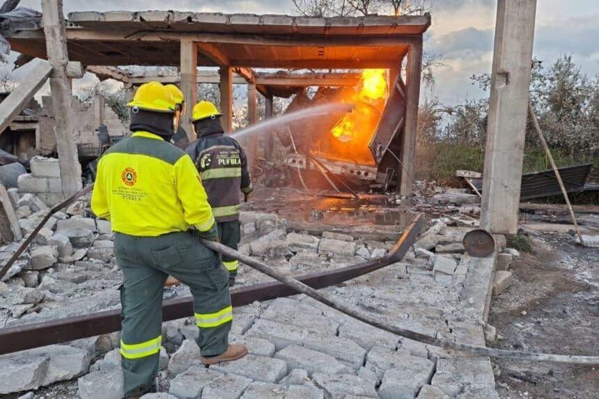 Tepeaca Explosion Pipas gas LP