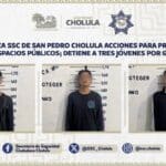 San Pedro Cholula detenidos grafitis