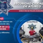 SSC Atlixco motocicleta robada