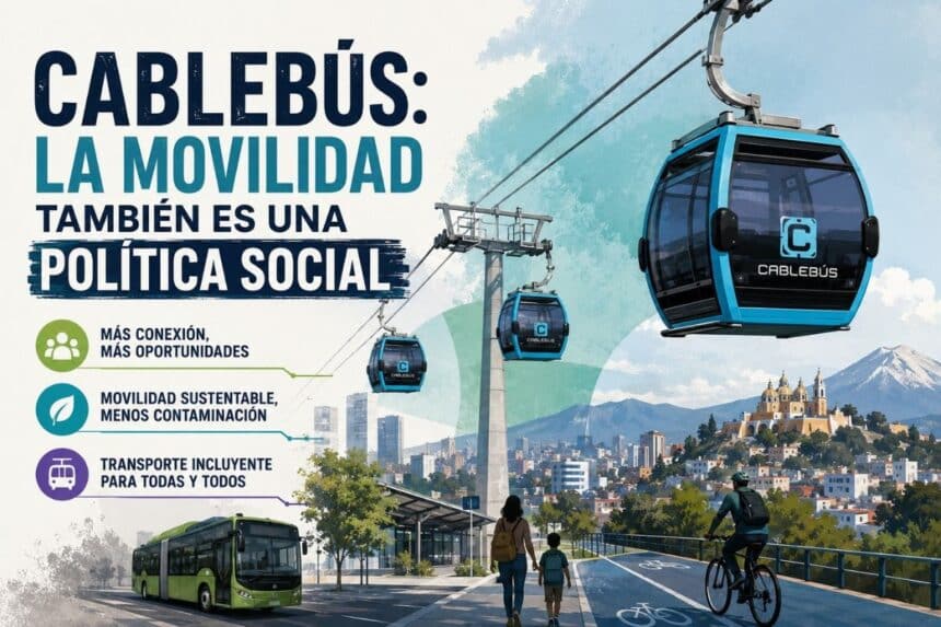 Cablebús Puebla movilidad urbana