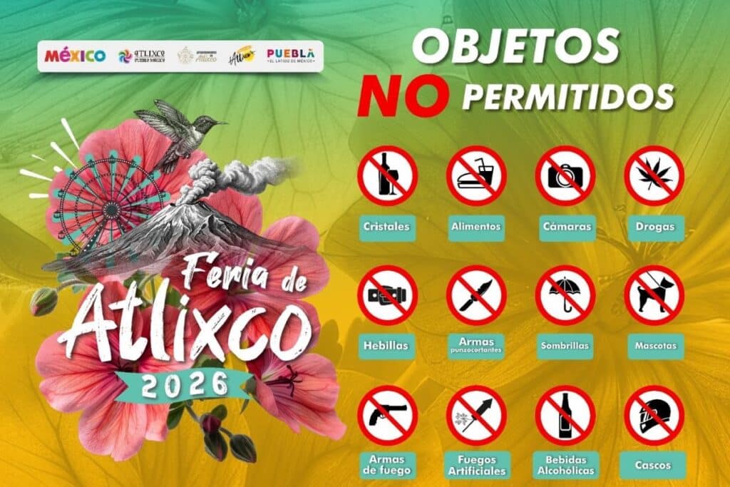 Feria de Atlixco 2026 medidas de seguridad