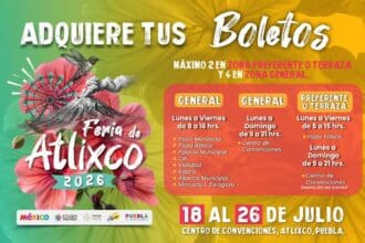 Feria de Atlixco 2026 venta de boletos