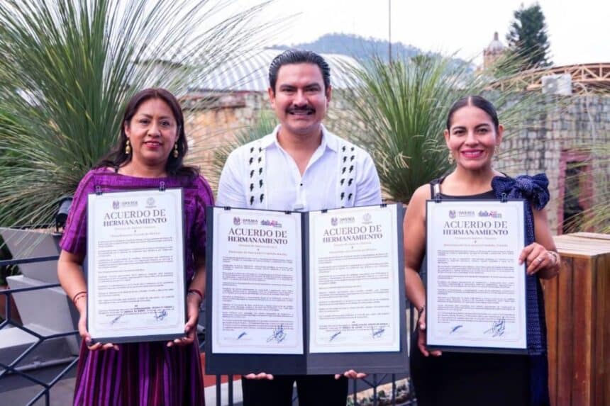 Lupita Cuautle hermanamiento Oaxaca