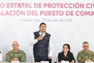 Puesto de Comando Protección Civil Puebla temporada de lluvias