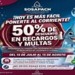 SOSAPACH descuentos multas y recargos