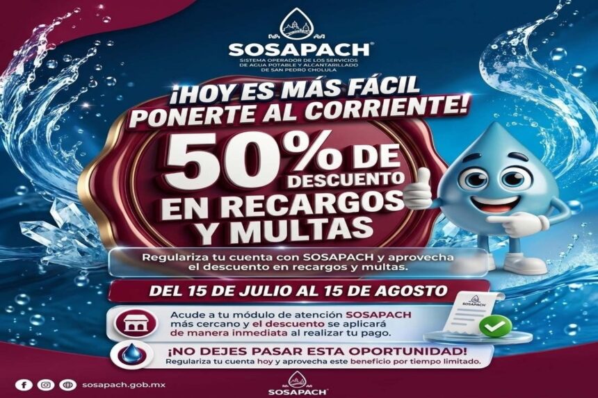 SOSAPACH descuentos multas y recargos