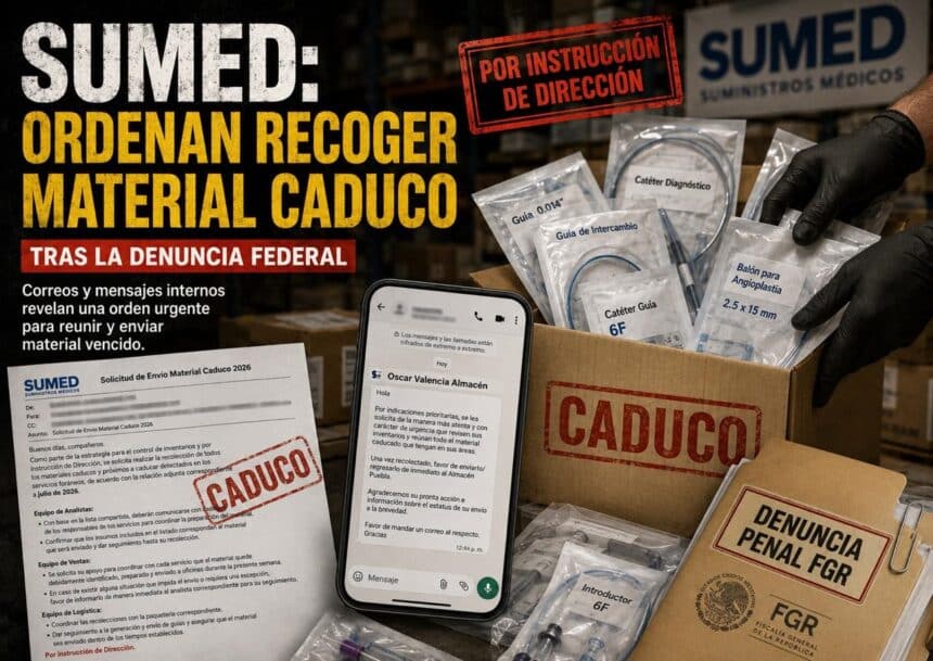 SUMED material medico caduco denuncia