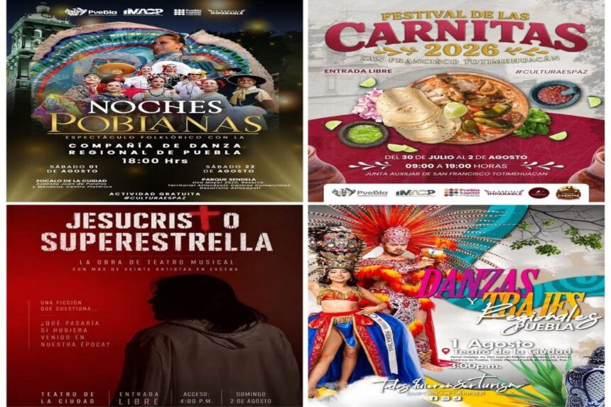 Fin de semana actividades culturales Puebla