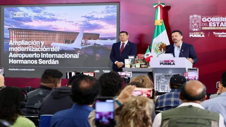 Alejandro Armenta modernización Aeropuerto Hermanos Serdán