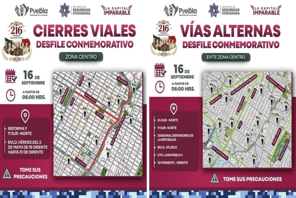Pepe Chedraui cierres viales desfile