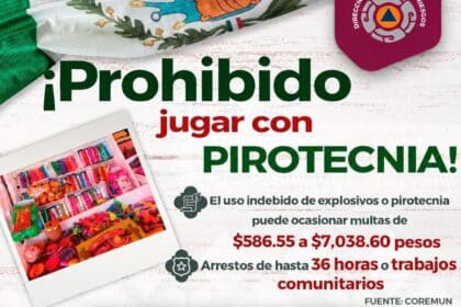 Pepe Chedraui Fiestas Patrias Uso de pirotecnia