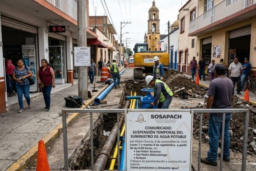 SOSAPACH suspensión servicio agua potable