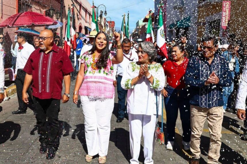 Tonantzin Fernández desfile 16 de Septiembre