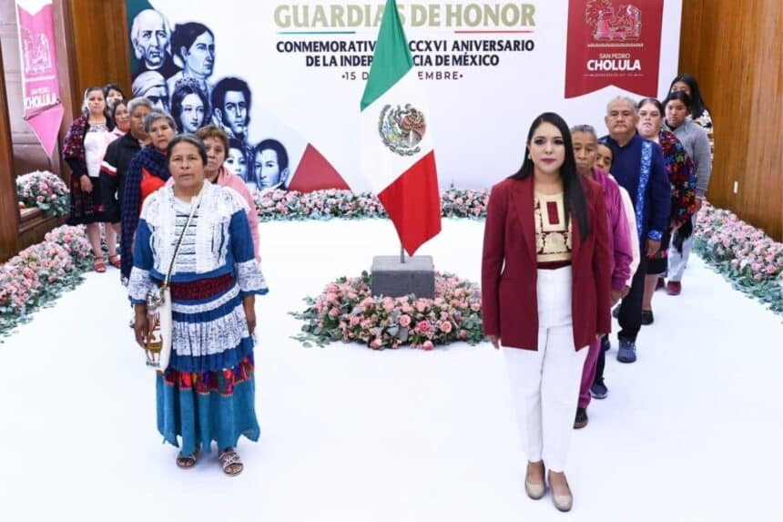 Tonantzin Fernández guardias de honor