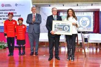 Billete Lotería Nacional Olivia Salomón AICM