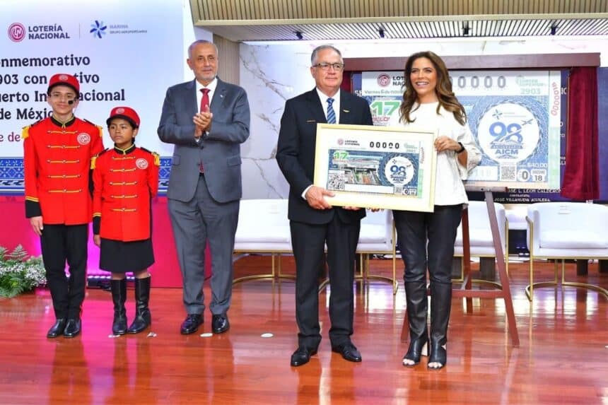 Billete Lotería Nacional Olivia Salomón AICM