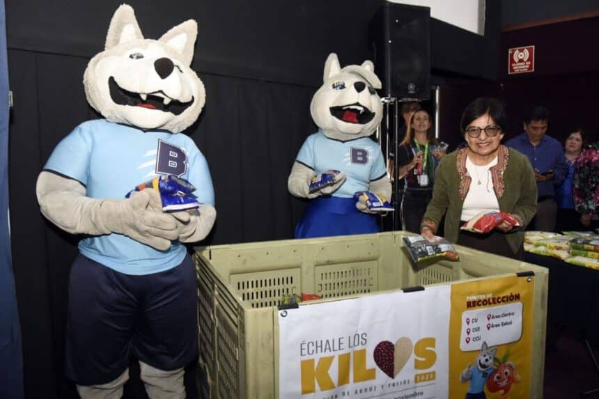BUAP Lilia Cedillo campaña Échale los Kilos Cáritas