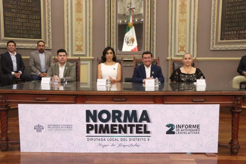 Congreso de Puebla Norma Pimentel Segundo Informe de Actividades