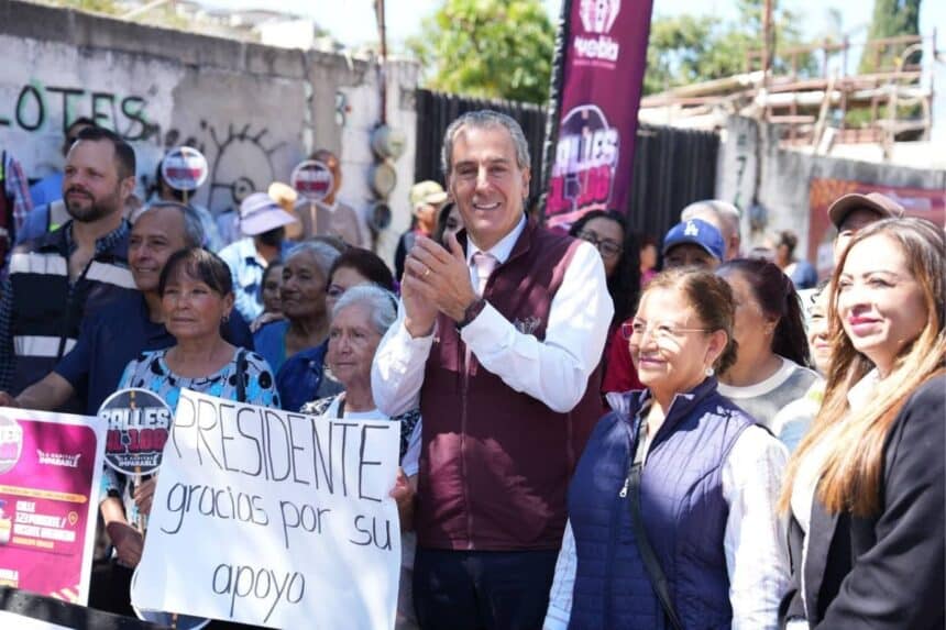 Pepe Chedraui pavimentación Guadalupe Hidalgo