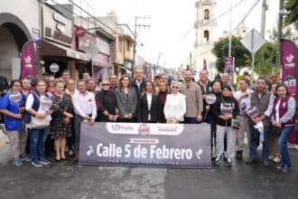 Pepe Chedraui rehabilitación vial CallesAl100 San Felipe Hueyotlipan