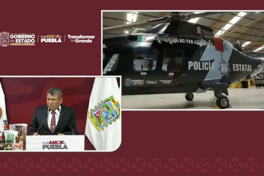 Puebla adquiere cuarto helicóptero