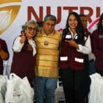 Tonantzin Fernández entrega apoyos alimentarios